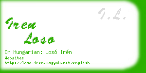 iren loso business card